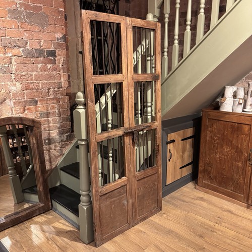 Pair vintage wooden door - pair, of