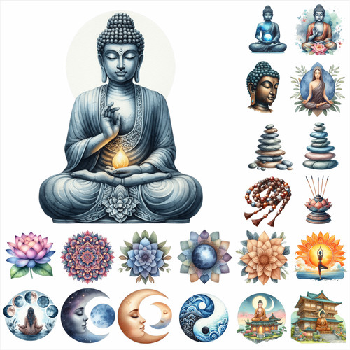 Zen mindfulness vinyl wall - mindfulness,