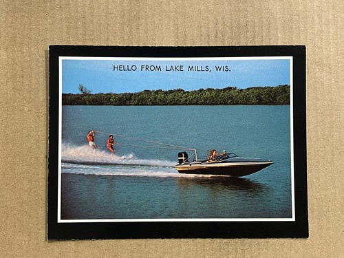 Postcard lake mills - lake, wi