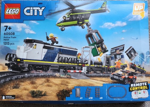 Lego city police train - city, heist