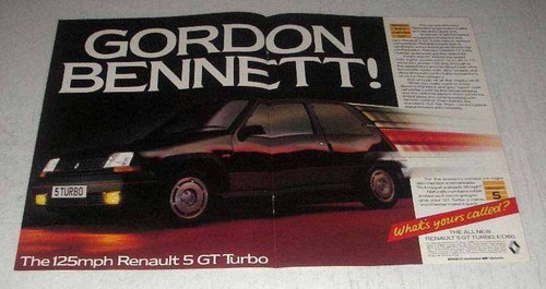 1986 renault turbo car ad - gt,