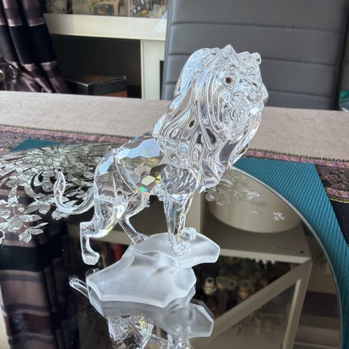 Swarovski crystal lion - swarovski,