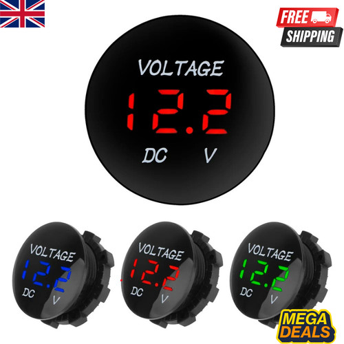 12v led digital voltmeter - 12v,