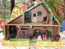 Vintage Maison Sylvanian Families Deluxe Country House Tomy 1985