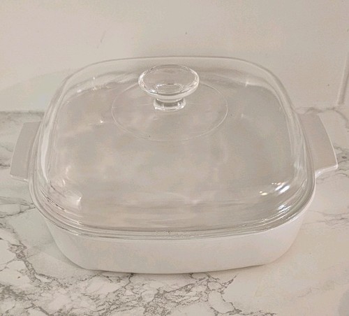 Corning ware white casserole - white,