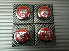 4x Wheel Center Cap 58mm Hub Caps XJ XJR XK XF X S Type Growler Red Fit Jaguar