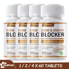 CARB & Starch Blocker Tablets Diet Cheat 60 Pills Rapid Weight Loss Reduce Belly