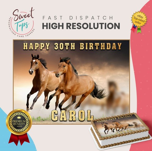 Horse rectangle edible - horse,
