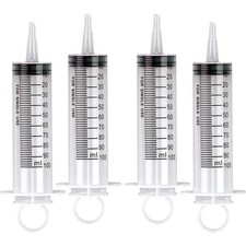 4 Packs 100ml Syringes Pet