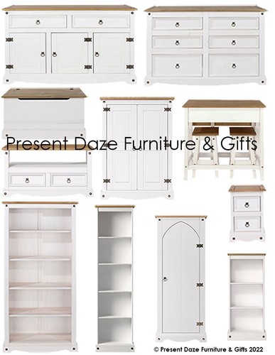 Corona white pine sideboard - white,