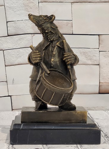 Original bronze bear - original, playing