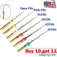 6pc Endodontic Dental Endo Files X3-Pro Gold Taper Root Canal Rotary Files NITI