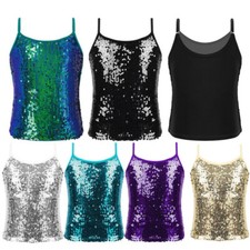 UK Girl Sequined Tank Tops