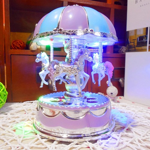 Led carousel horse night - led,