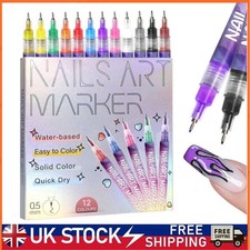 12pcs 3D Nail Art Drawing Pen