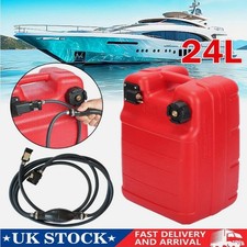 Portable Boat Fuel Tank 6.34 Gallon 24Ltr Marine Outboard Gas Tank for Yamaha UK