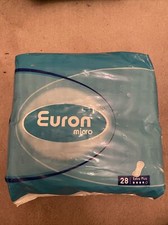 1 Pack 28 Euron Micro Incontinence Pads Extra Plus  Ontex Disposable - Small