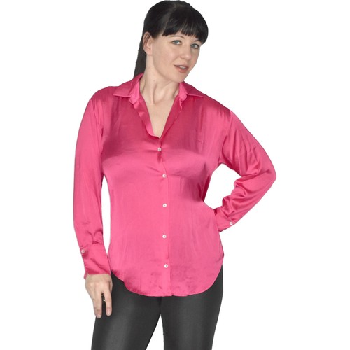 Zara soft shine satin blouse - shine,