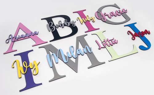 Personalised wooden letter - personalised,