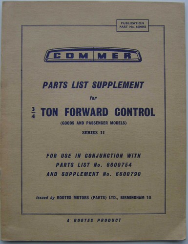 Commer ton series - commer, ii