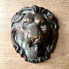 Large Brass Lions Head Door