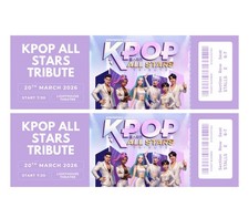 Kpop All Stars Tribute Personalised Souvenir Concert Tickets Memorabilia