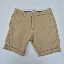 JACK WILLS Chino Shorts 32 Beige Men's Cotton Blend Slim Fit Casual