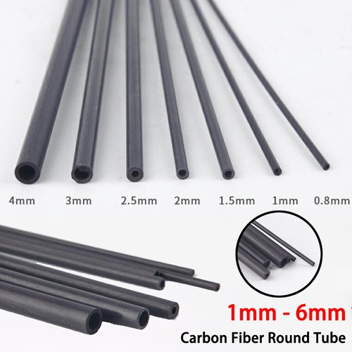 Black carbon fiber rod - carbon, 1mm