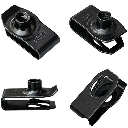 Pcs nut clips black - m6,