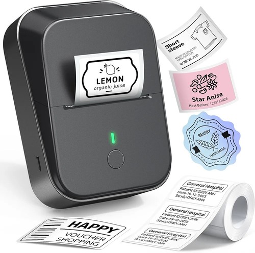 Label maker machine with - label, tape