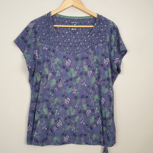 Mantaray top womens blue - mantaray, 18