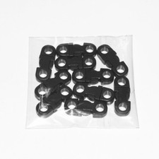 50Pcs Black Buckles For Paracord Bracelets Safety Clasp Side Release Plastic