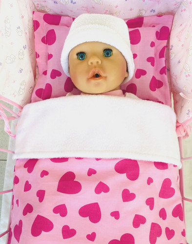 Dolls pram cot bedding - bedding,