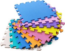 9 Pcs Large Kids Foam Play Floor Mat Set Children Jigsaw Interlocking Puzzle
