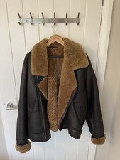 leather sheepskin flying pilot