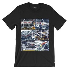 Group B Rally Racing Vintage Style Collage Car T-Shirt - WRC (World Rally Champ)