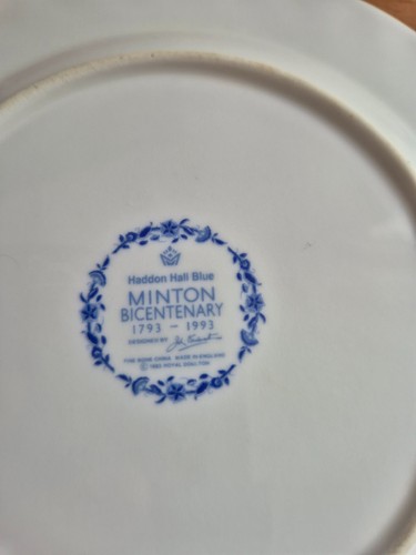 Minton bone china haddon - bone, hall