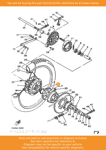 Yamaha ring 93210 - yamaha, oem