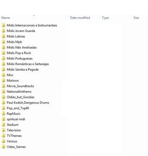 Midi files over - files,