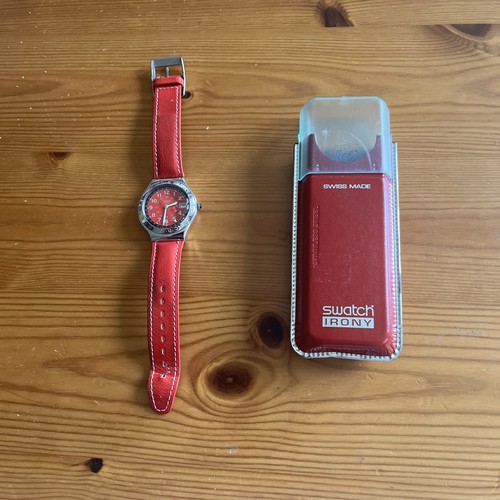 Swatch red 1995 - red, medium