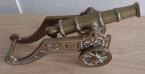 Vintage antique brass - , cannon