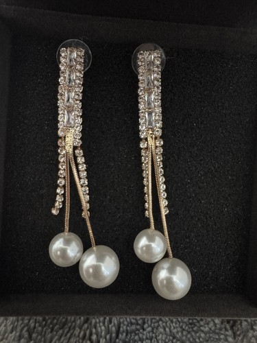 Warren james gold tone pearl - gold,
