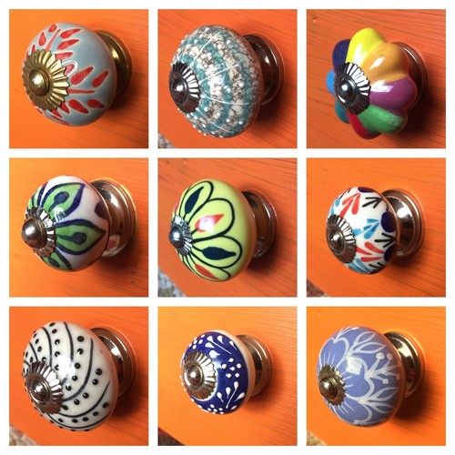 Ceramic drawer knobs indian - knobs,