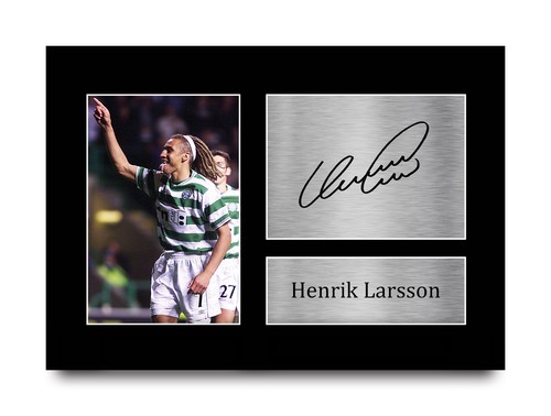 Henrik larsson celtic - larsson, signed