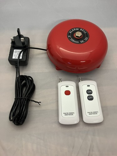 Wireless fire alarm bell 12v - fire,