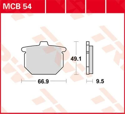 Trw brake pad allround organic - allround,