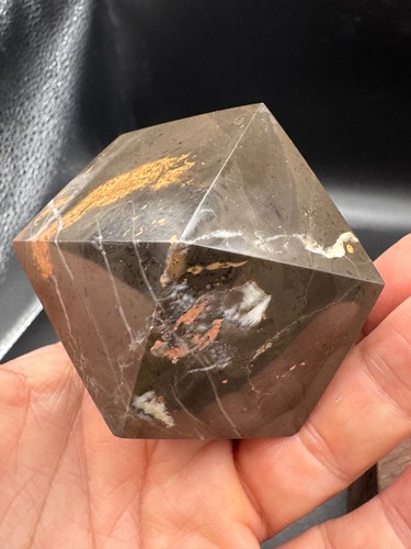 Crystal paperweight chocolate - crystal,