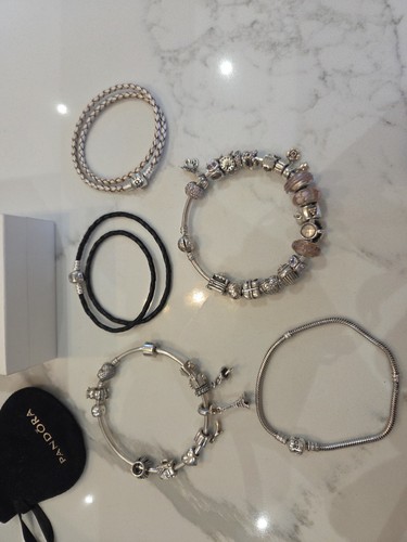 Pandora sterling silver set - sterling,