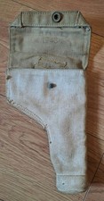 British Army WWII WW2 37 Pattern Webbing Holster 1943 Dated 37 Pat Rare Webley