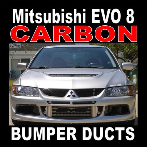 Carbon front bumper air - bumper, ducts